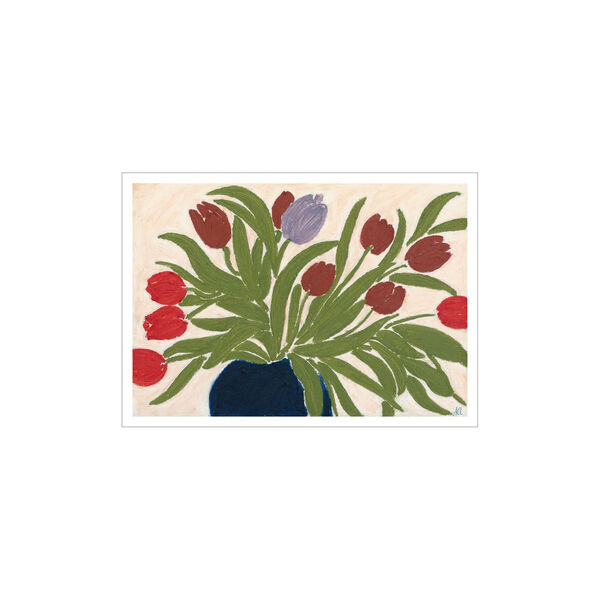 Tulips in a Blue Vase, THE POSTER CLUB