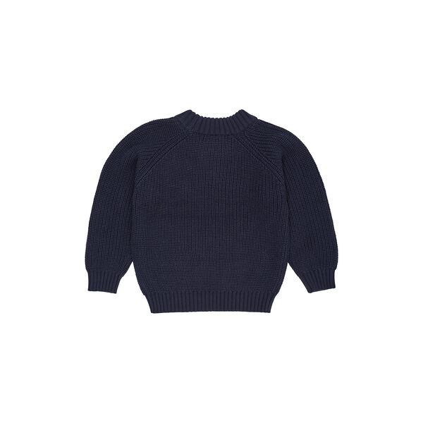 Knitted Classic Rib Blouse, navy Knitted Classic Rib Blouse, navy, Copenhagen Colors Organics