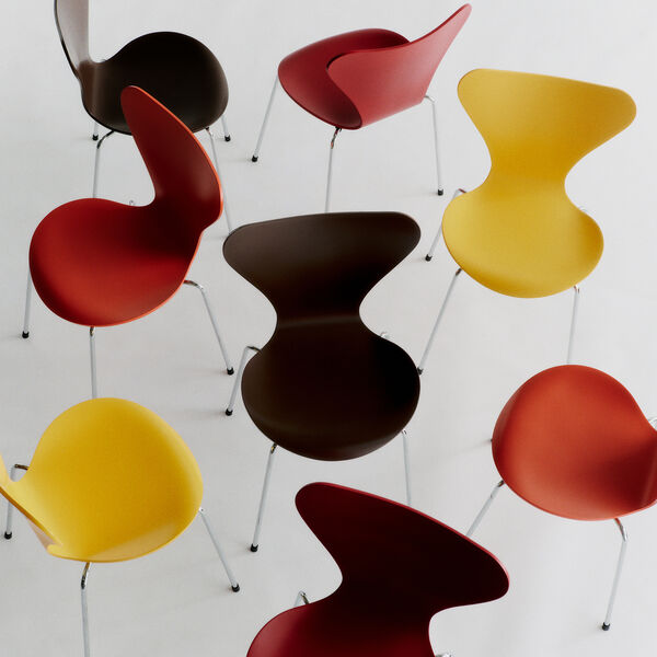 Series 7&trade; 3107 Verner Panton 100 Stol, brown, Fritz Hansen