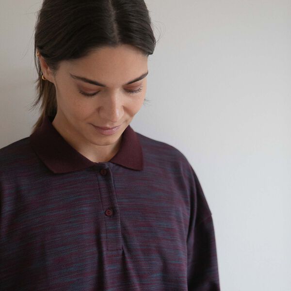 PAULINE POLO, plum, Studio Feder