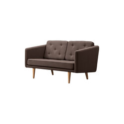 FF2002 No. 1 Sofa 2P 143 cm, mood 2102/oak oil, Fredericia Furniture