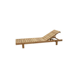 Vista Sun Lounger, teak, Cane-line