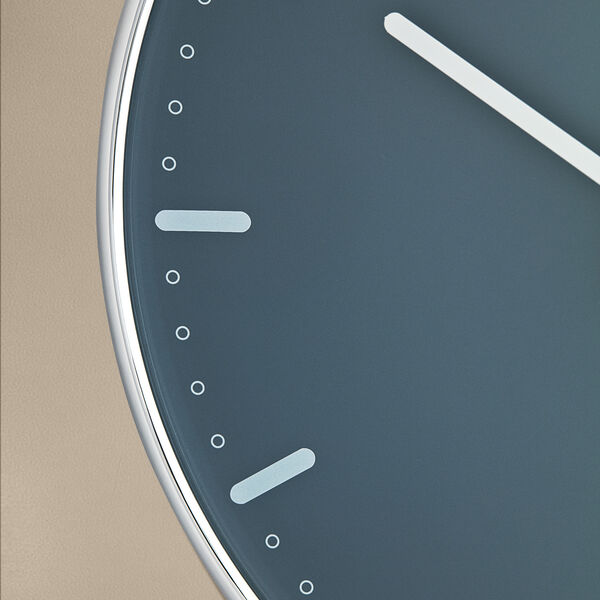 City Hall V&auml;ggur Large, bl&aring;, Arne Jacobsen Clocks