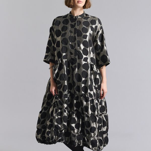 Flowerbomb lång klänning, stone/black flowerbomb, BITTE KAI RAND