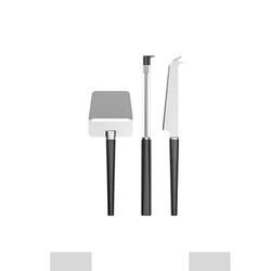 Emma Ostset 3 delar, black, Rosti