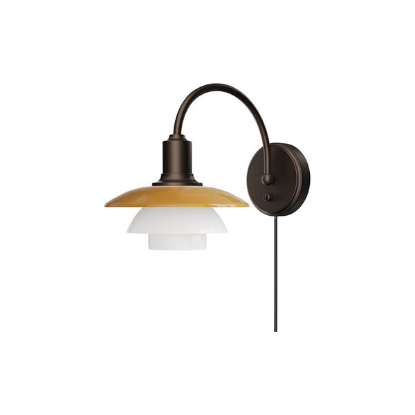 PH 2/2 Wall Lamp Centenary Edition, amber/opal white, Louis Poulsen