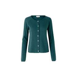 Wool & Cashmere Cardigan , dark teal, Rosemunde