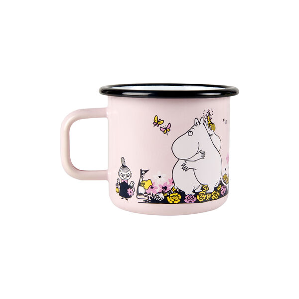 Hug Enamel Mug, pink, Muurla