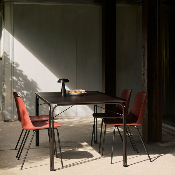 Thorvald&nbsp;SC113 Outdoor Dining Table, warm black, &Tradition