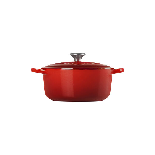 Signature gjutj&auml;rn rund gryta &Oslash; 20 cm, cerise, Le Creuset