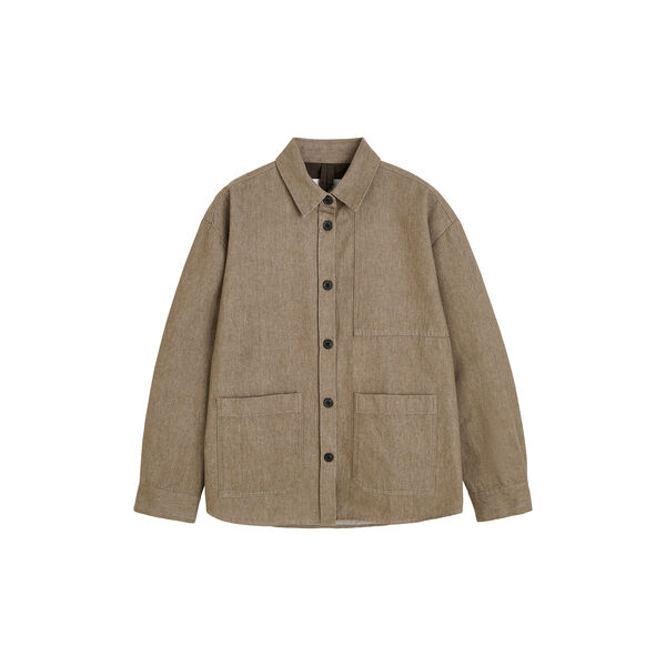 Dusty Shirt, smokey brown melange, Aiayu