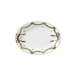 Star Fluted Christmas fat ovalt 34 cm, Royal Copenhagen