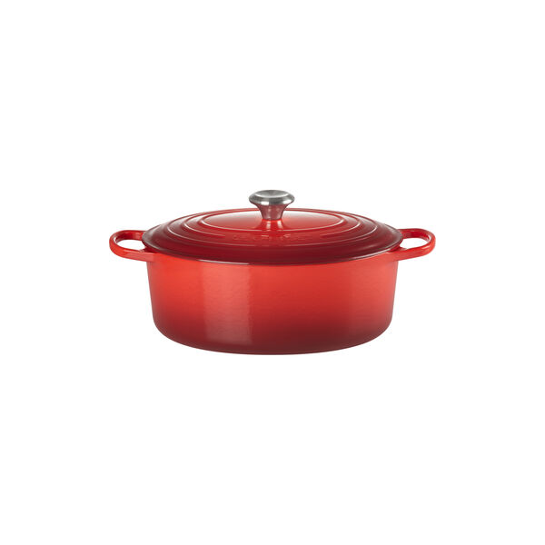 Signature oval gryta 6,3 L, cerise, Le Creuset