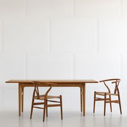 CH327 Matbord, oljad teak/oljad oak, Carl Hansen & Søn