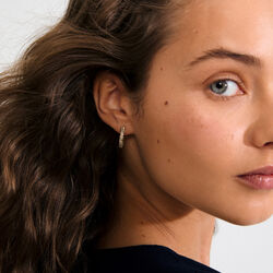 TATUM hoops Medium, guldpläterade, Pilgrim