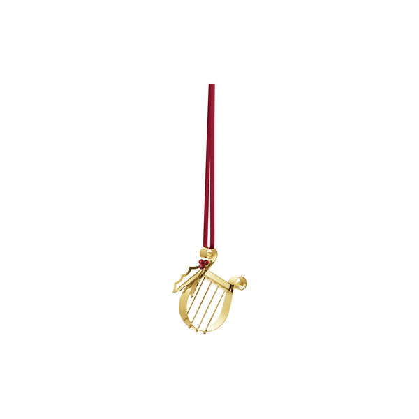 2026 Christmas ornament Harpe, gold, Georg Jensen