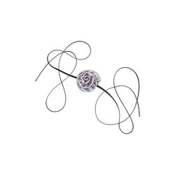 Luster Flower Choker, silver, Becksöndergaard