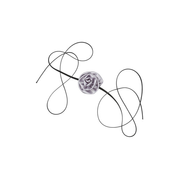 Luster Flower Choker, silver, Becksöndergaard