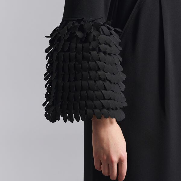 Sakura stretch klänning med volanger, black, BITTE KAI RAND