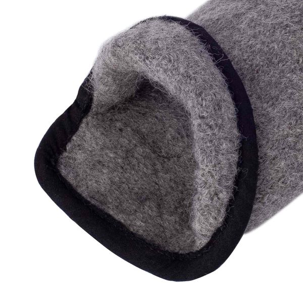 Sasha stickad handske, light grey melange, Kessler