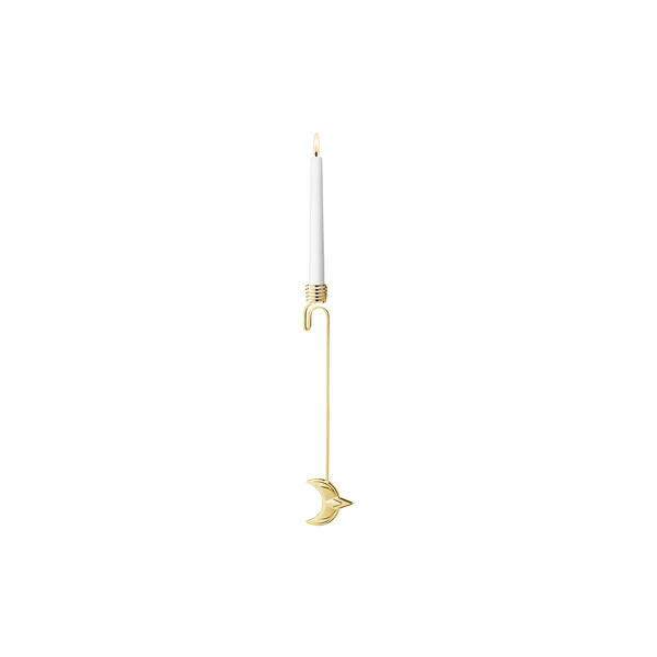 2024 Ljusstake M&aring;ne, guld, Georg Jensen