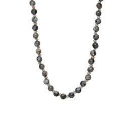 Estelle halsband, guldpläterat/grey, Pure by Nat