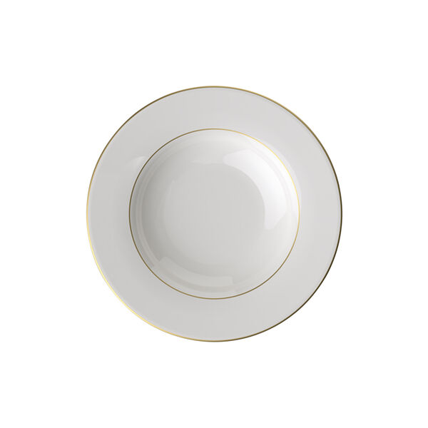 Anmut Gold Djup tallrik &Oslash; 24 cm, white/gold, Villeroy & Boch