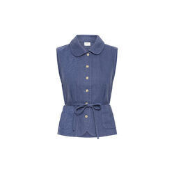 IRKUNIS Waistcoat, blue indigo, Atelier R&ecirc;ve