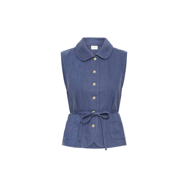 IRKUNIS Waistcoat, blue indigo, Atelier R&ecirc;ve