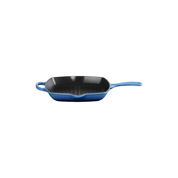 Signature gjutj&auml;rn kvadratisk grillpanna 26 cm, azure, Le Creuset