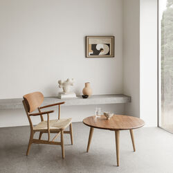 CH22 Loungestol, oljad teak/ek/natur, Carl Hansen & S&oslash;n