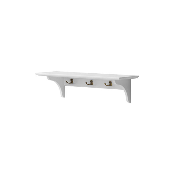 Seaside Shelf with Hooks, 60x20 cm, Oliver Furniture