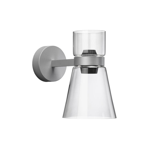 NOCTURNE W CONE Wall Lamp, silver, Flos