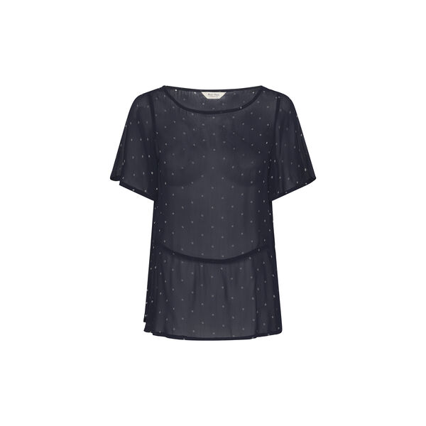 DusinePW Blouse, dark navy dot print, Part Two