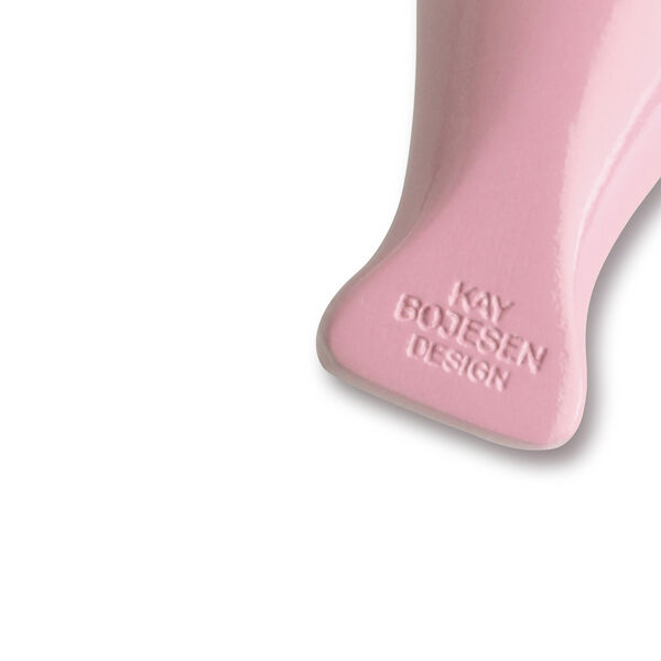 F&aring;gel nyckelring med naturl&auml;der, rosa, Kay Bojesen Denmark