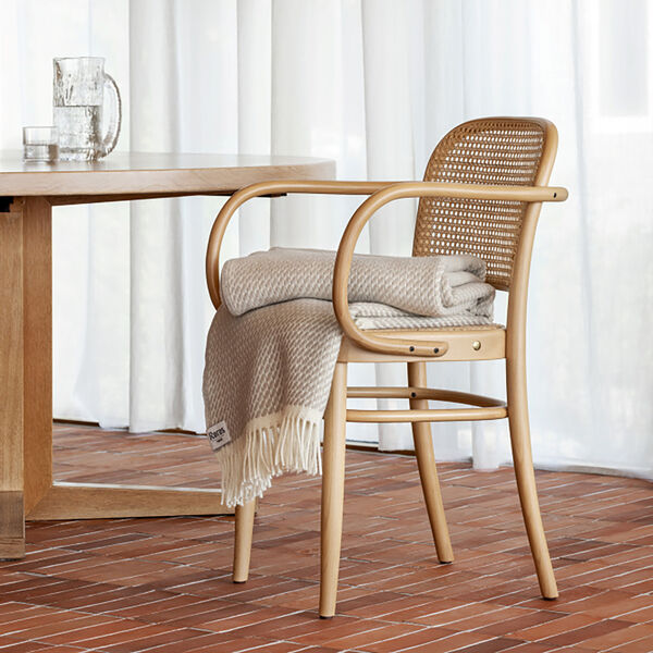 MELLO Throw, warm grey, R&oslash;ros Tweed