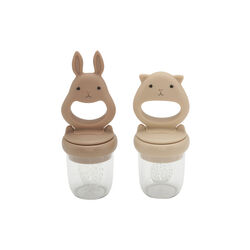 2-pack fruktnappar, bark/shell, Konges Sl&oslash;jd