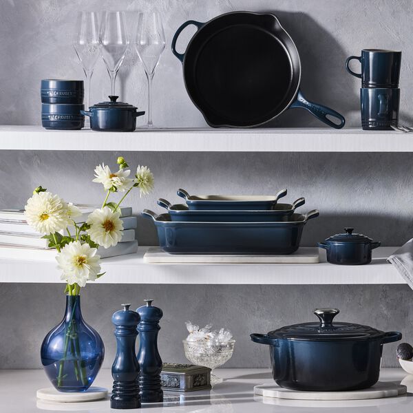 Signature gjutj&auml;rn rund gryta &Oslash; 28 cm, nuit, Le Creuset