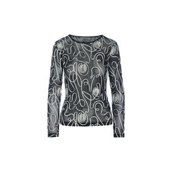 Twirl mesh mesh t-shirt, black/ivory twirl, BITTE KAI RAND