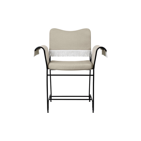 Tropique Dining Chair with Fringes, Leslie Limonta 12/classic black, GUBI