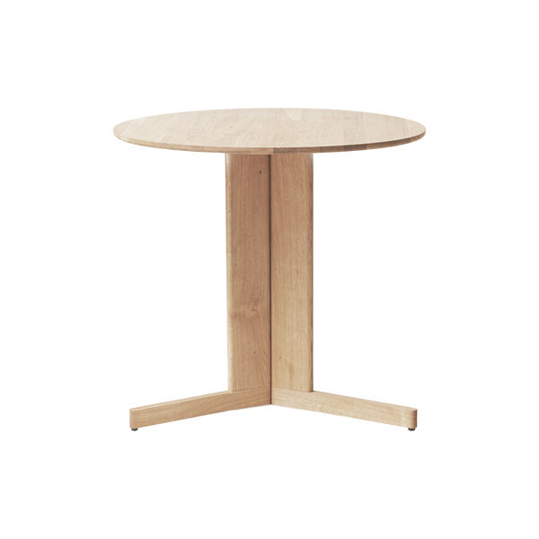 Trefoil Round Table, white oiled oak Trefoil Round Table, white oiled oak, Form & Refine