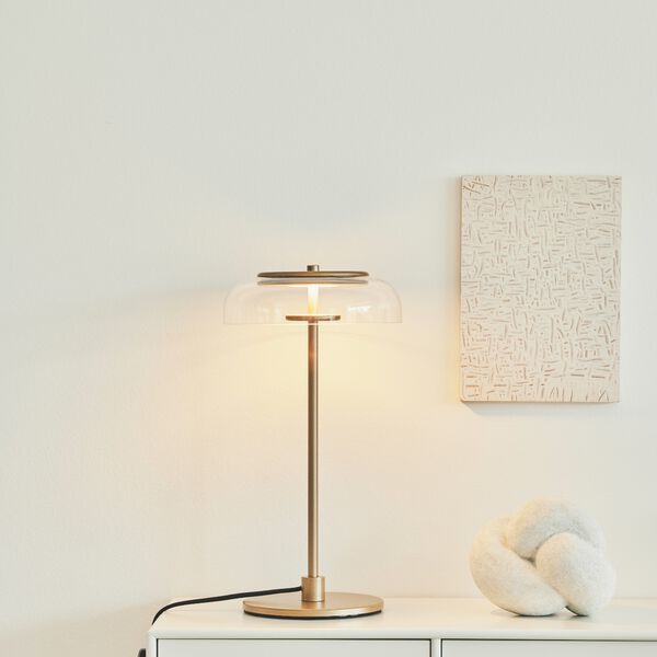 Blossi Table Lamp, nordic gold/clear, Nuura