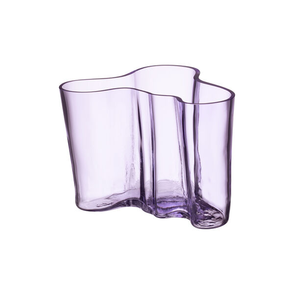 Alvar Aalto vas, lys lila treform, Iittala