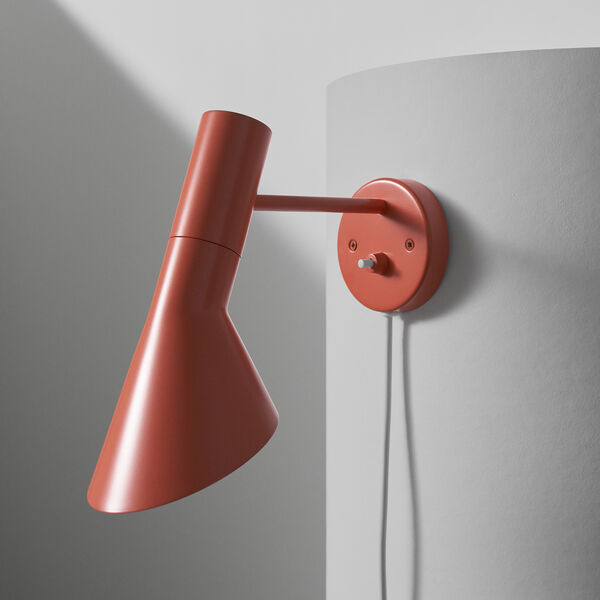 AJ vägglampa, electric orange AJ vägglampa, electric orange, Louis Poulsen