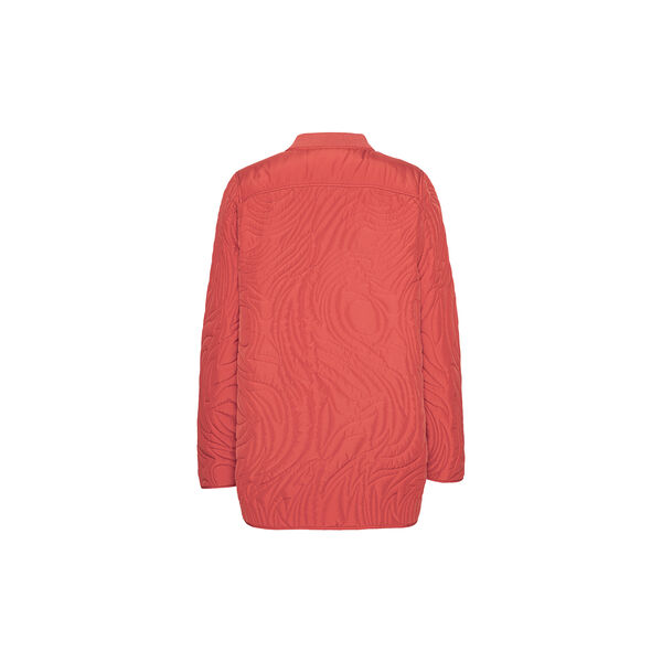 Short Quilt Jacket with Rib, baked apple, Ilse Jacobsen Hornb&aelig;k