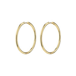 EANNA recycled maxi hoops, gold-plated, Pilgrim