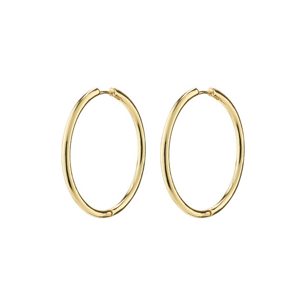 EANNA recycled maxi hoops, gold-plated EANNA recycled maxi hoops, gold-plated, Pilgrim