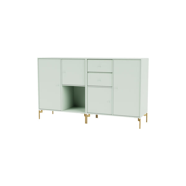 COUPLE Sideboard with Brass Legs, 161 mist, Montana Furniture
