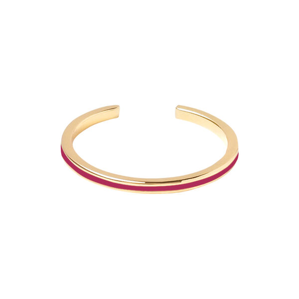 Mini Bangle Ring, raspberry, bangle up