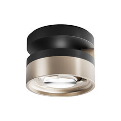 BLADE C1+ SLIM taklampa, matt black/satin gold, LIGHT-POINT